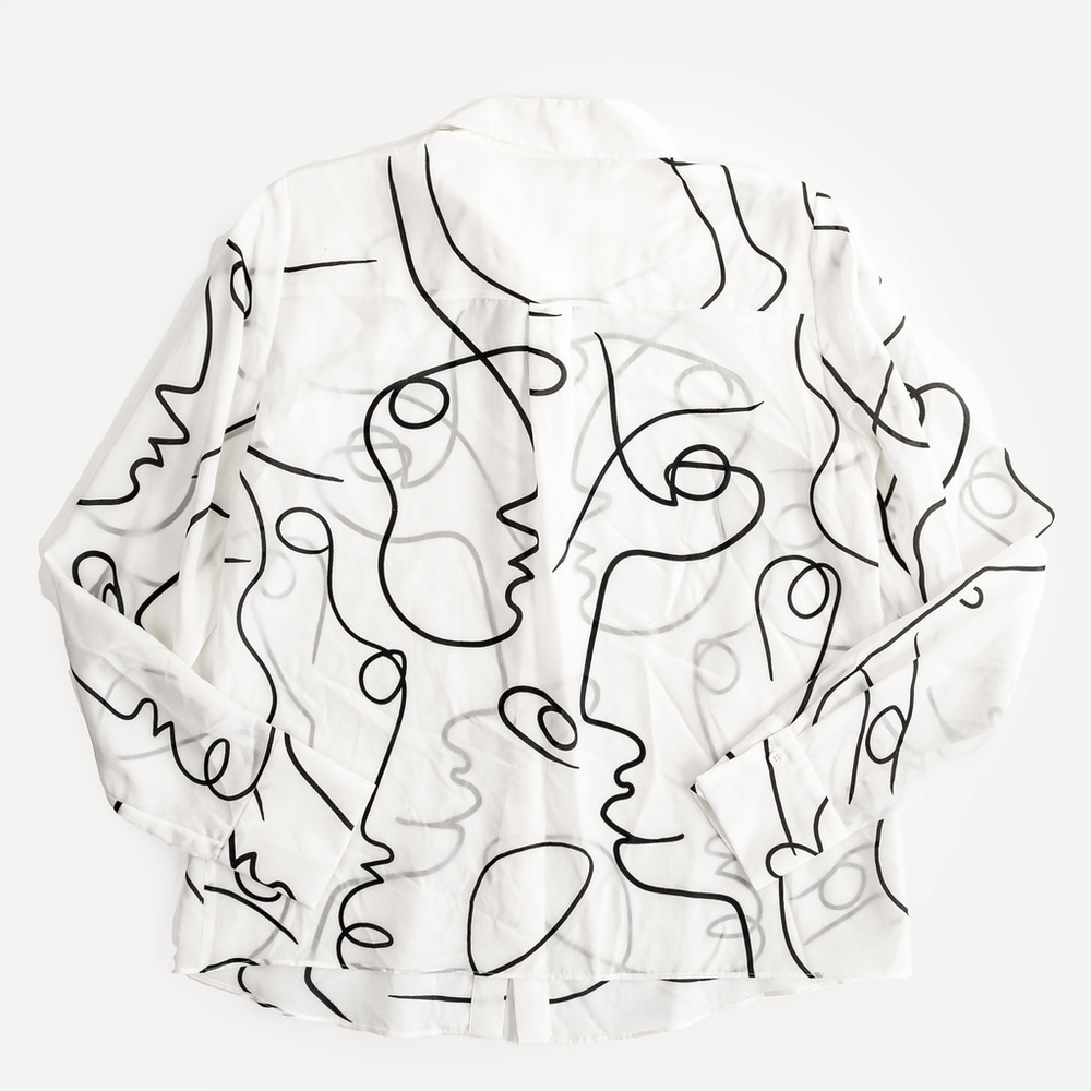 NWT Alice and Olivia a+O Koketit Brady Silk Button Down Blouse White $395 Size S - Picture 3 of 13